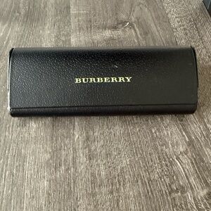 Burberry Black Hard Eyeglass Case with Unopened Lens Cloth EUC